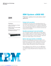 Ibm X3650 M3 Datasheet Download