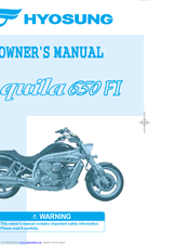 Hyosung Aquila 650 FI Manuals