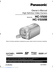 Panasonic HC-V500 Manuals