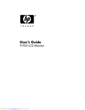 Manual For Hp W 1907 Monitor