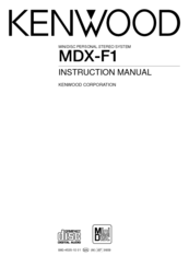 Kenwood Mdx-g1 Service Manual