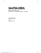 Gigabyte GA-870A-USB3L CloudOC Drivers for Windows XP Gigabyte GA-870A-USB3L CloudOC Driver for Mac Download