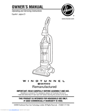 hoover windtunnel t series paws manual