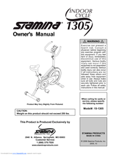 stamina indoor cycle 1305