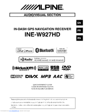 Alpine Ine W927hd Quick Reference Manual Pdf Download