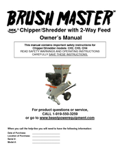 Brush Master Ch3 Manuals Brush Master Ch3 Owner S Manual