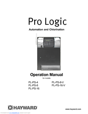 Hayward Pro Logic PL-PS-8 Manuals