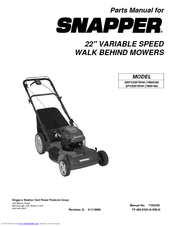 Snapper Repair Manuals Spv22675hw