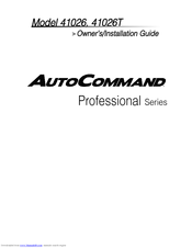 Directed Electronics Autocommand 41026 Owner S Installation Manual