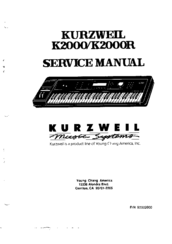 Kurzweil Pc3x Service Manual