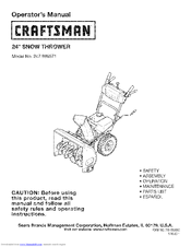 Craftsman Operators Manual