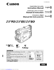 CANON ZR90 MANUAL PDF