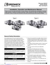 Greenheck Type Ii Manuals