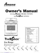 Amana The BigOven ACF3325A Manuals