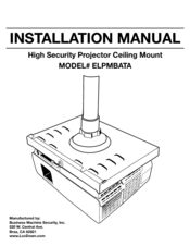 Epson Elpmbata High Security Mounting Manuals