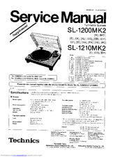 Technics Sl-1210Mk2 Инструкция