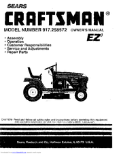 craftsman ez3 917 258572 owner s manual pdf download