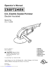 Craftsman 315 115033 Operator S Manual Pdf