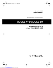 Optimus OPTIMUS 60 Manuals