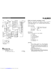 Alinco Edx-2 Tuner Manual