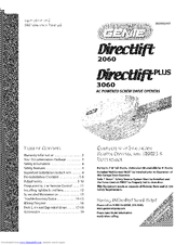 genie directlift 2060 manual Download free pdf for genie chain glide garage door opener other.