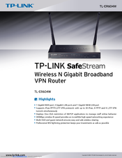 TP-LINK TL-ER604W V1 ROUTER NEW TP-LINK TL-ER604W V1 ROUTER WINDOWS 7