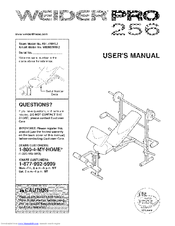 Weider Pro 256 Manuals