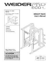 Weider 500 L Manuals