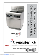 Frymaster 45 Manuals