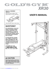 Gold's Gym XR30 Manuals