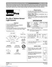 Heath Zenith DualBrite Motion Sensor Light Control 2LBL4 Manuals
