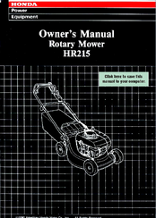 Honda Hr215 Owner S Manual Pdf Manualslib Honda Hr215 Owner S Manual Pdf