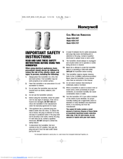 Honeywell HCM-315T - QuietCare Advanced UV Tower Manuals