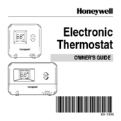 Honeywell HEAT PUMP THERMOSTAT T8411R Manuals