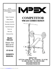 Impex Competitor Wm 205 Manuals