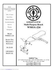 Gold S Gym Gold S Gym Wmgg 224 Manuals