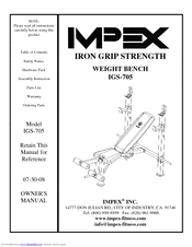 Impex Iron Grip Strength Igs 705 Manuals