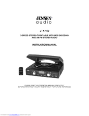 Jensen JTA-450 Manuals