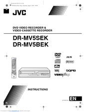 Jvc DR-MV5SEK Manuals