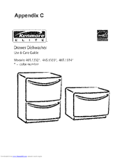 Kenmore Drawer Dishwasher 465 1332 Use And Care Manual Pdf Download