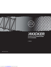 Kicker ZX300.1 Manuals