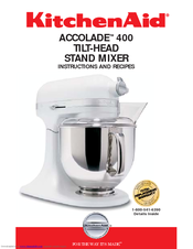 Kitchenaid Accolade 400 Manuals Kitchenaid Accolade 400 Instructions And Recipes Manual