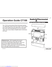 Radio Thermostat CT100 Manuals