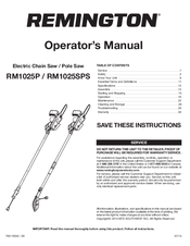 Remington RM1025P Manuals