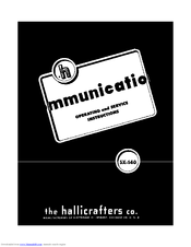 Hallicrafters SX-140 Manuals