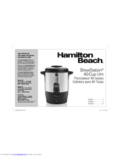 Hamilton Beach BrewStation Manuals