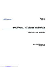 Nec Dt 300 Series User Guide