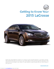 Buick 2015 LaCrosse Manuals
