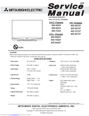 Mitsubishi Electric WD-65C9 Manuals