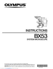 Olympus BX53 Manuals